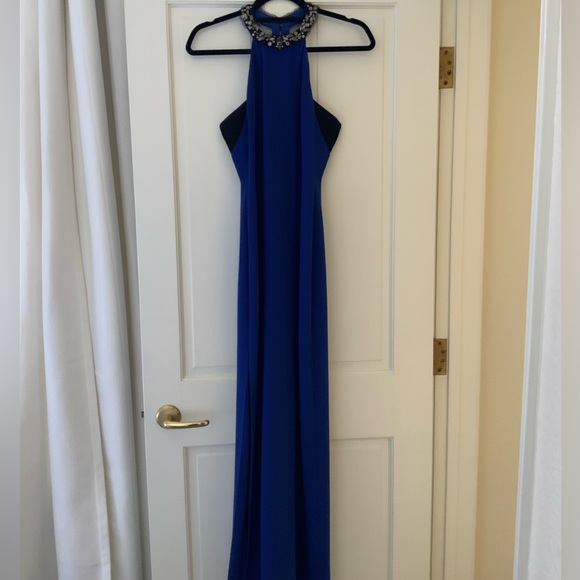 BCBG MaxAzria Blue Evening Gown - Picture 4 of 5